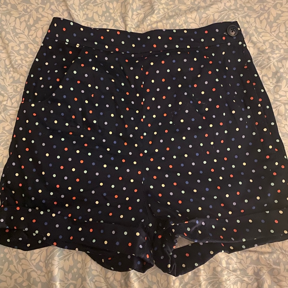 Polka Dot High Waisted Shorts